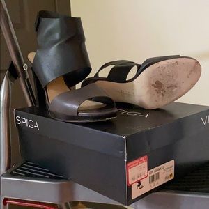 Two-Toned Strapped Heels